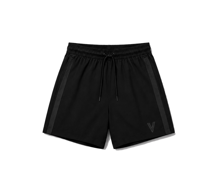 Vyrexwear Performance Gymshorts in zwart: 2-in-1 gymshort voor heren met binnenbroek